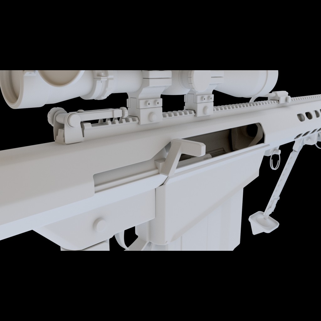 Barrett M82 - highpoly preview image 3